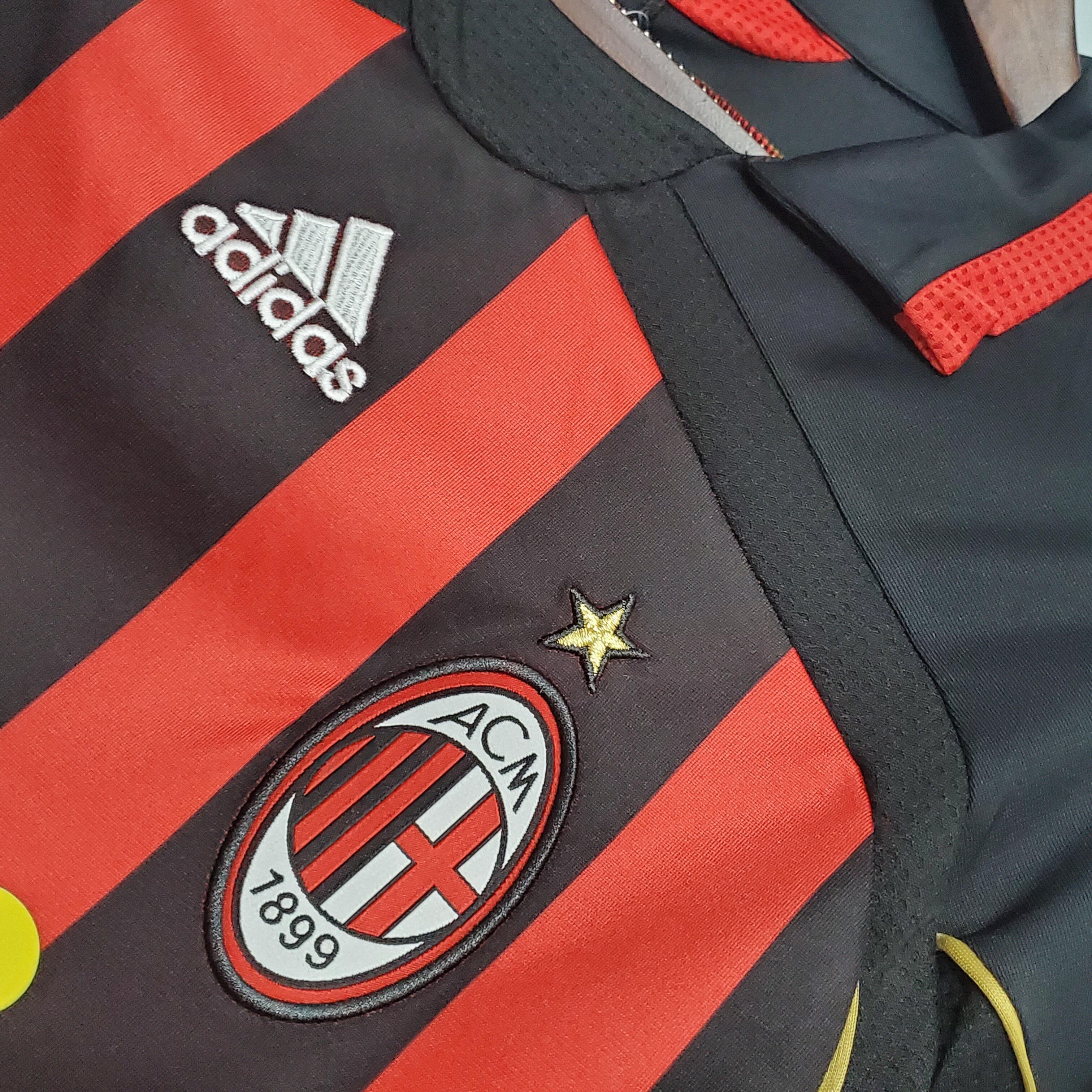 Cheap 2006-2007 AC Milan Home retro kit