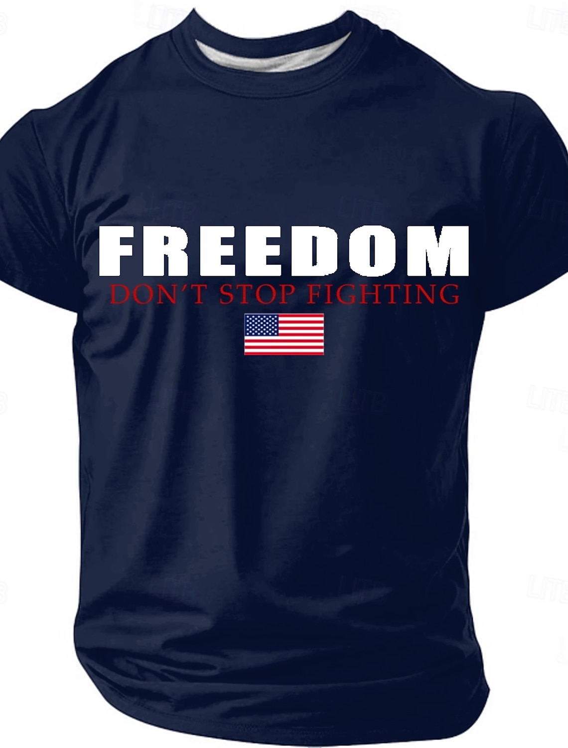 4th of July 2026 250th Memorial Day Men's Patriotic Patriot 3D Print US Flag Veteran Crew Neck T-Shirt Outdoor Sports Street