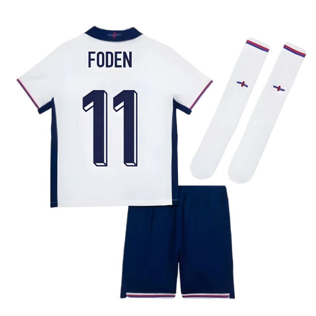 Foden 11 Replica Quality England Home Supporter Kit (Adults)