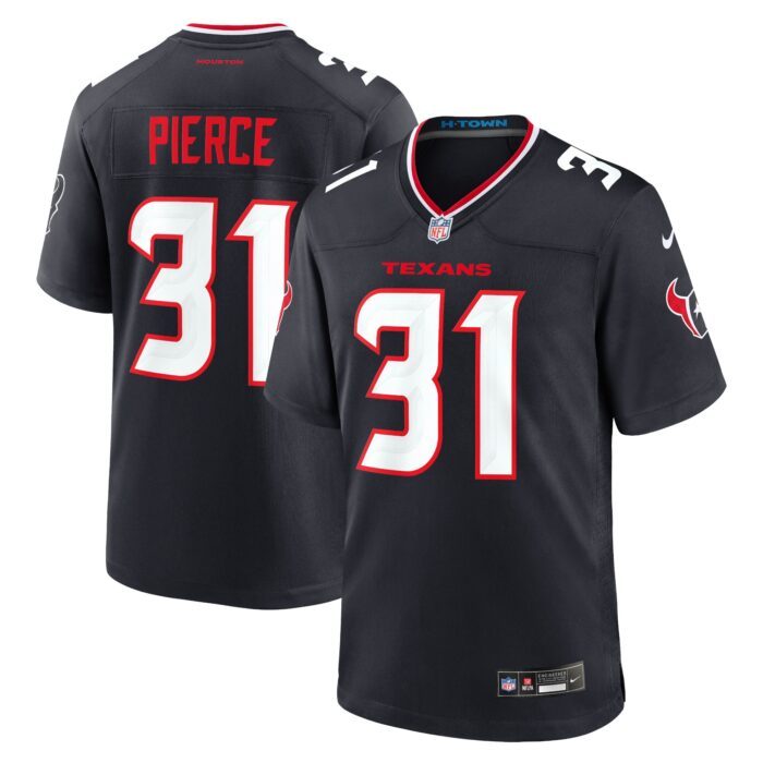 None Men's HOU Texans Top-Grade Game Jersey Game Day Wear