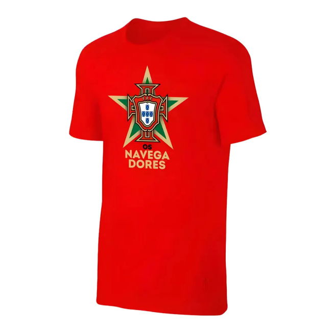 Portugal Eu2020 Os Navegadores T-Shirt Ronaldo, Red Euro