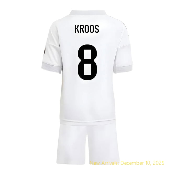 2025-2026 Real Madrid RM Premium Home Mini Kit (Kroos 8) - Competitive