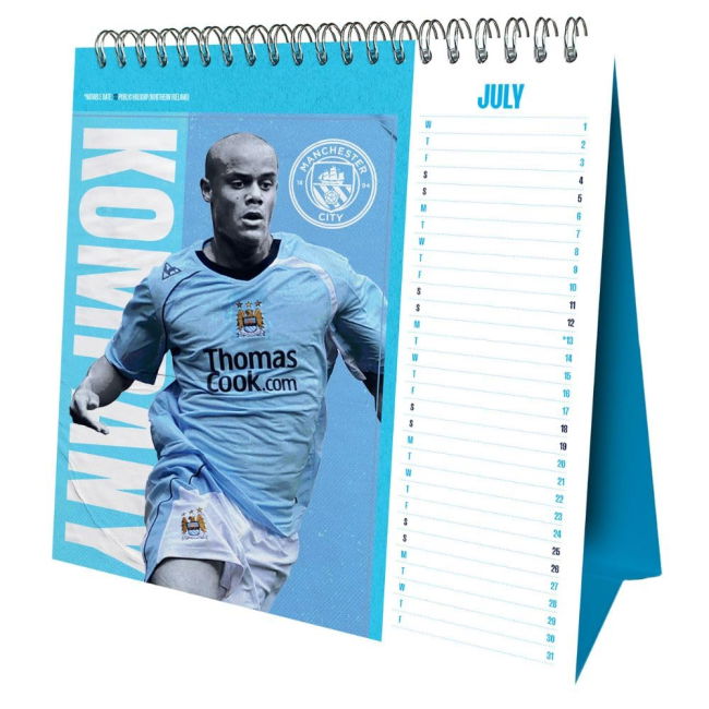 Adult Manchester City FC Desktop Calendar 2026