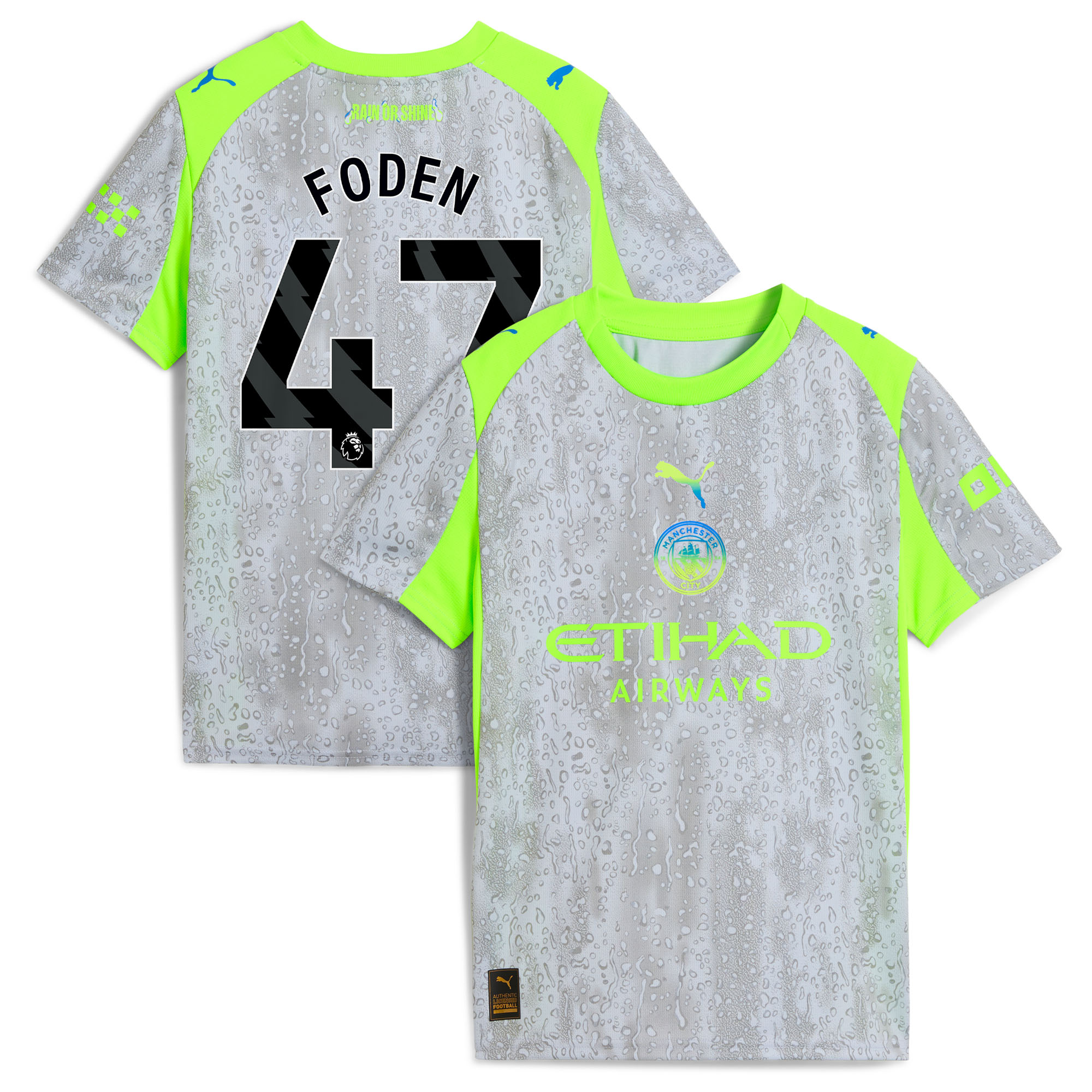 [SJH] Manchester City Youth 2025/26 Third Replica Jersey - Green/Neon Green