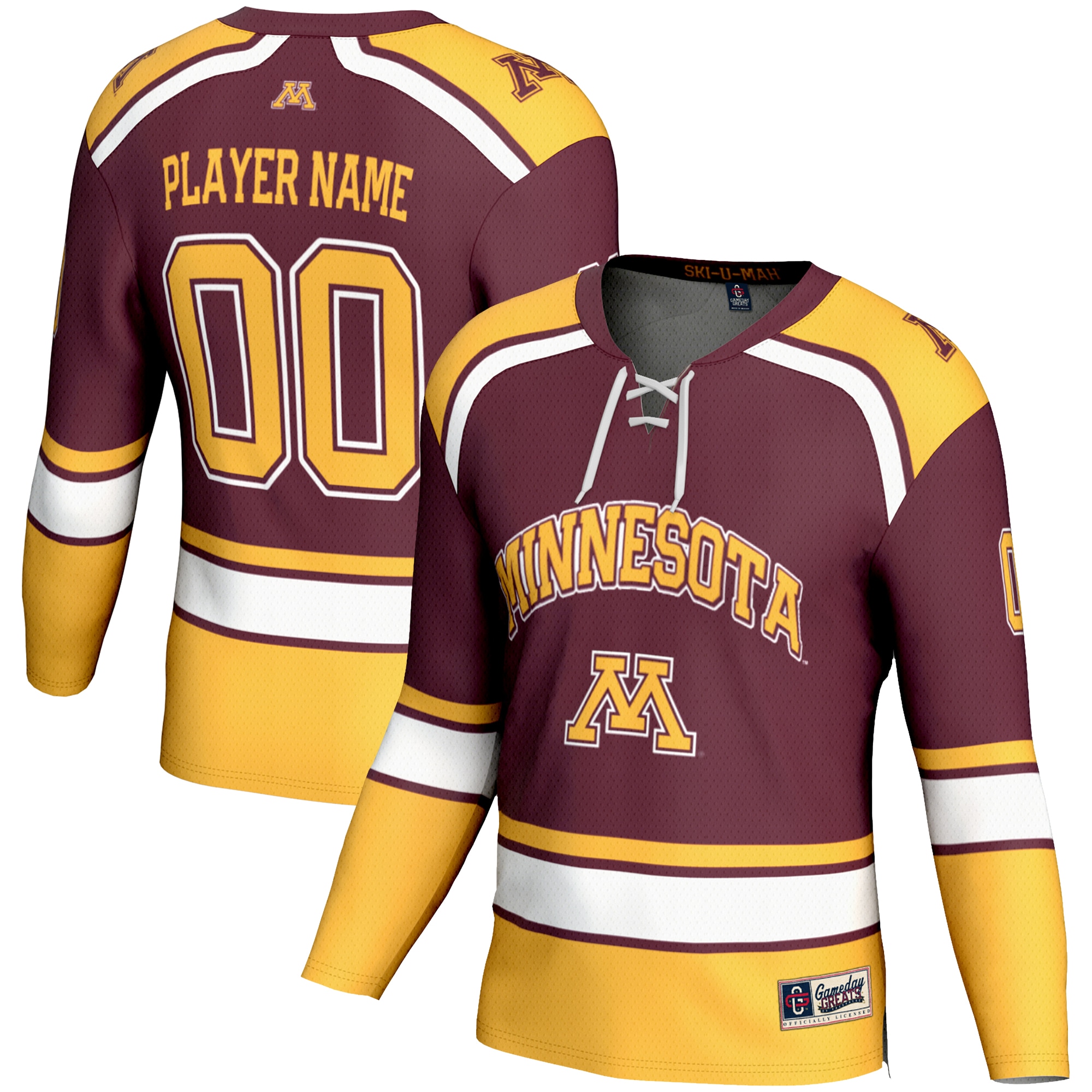[NJP] Minnesota Golden Gophers GameDay Greats Women's NIL Pick-A-Player Hockey Jersey - Maroon