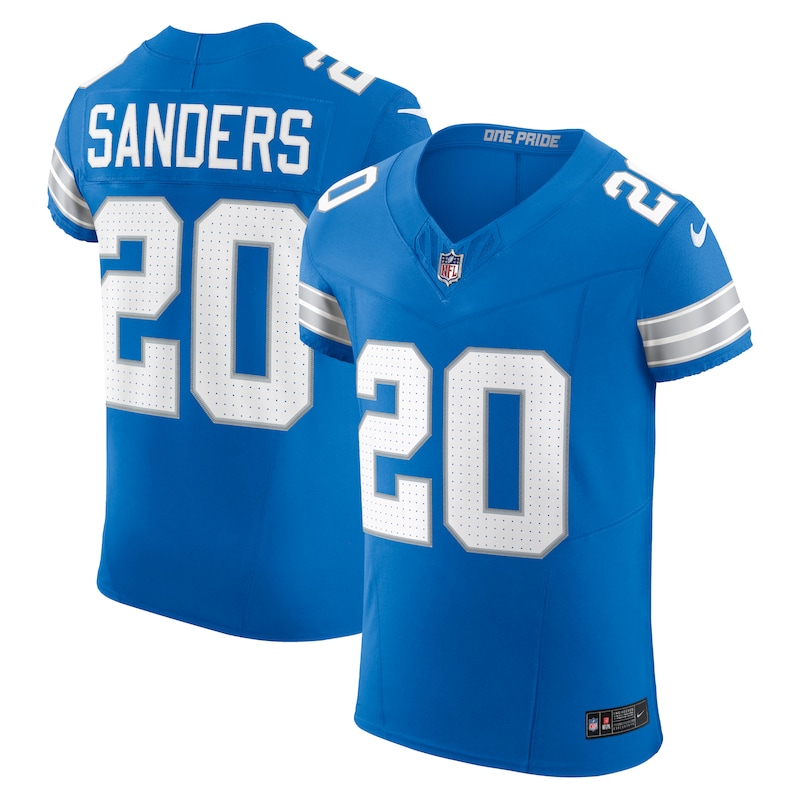 None Barry Sanders Detroit Lions Historic Franchise Game Jersey