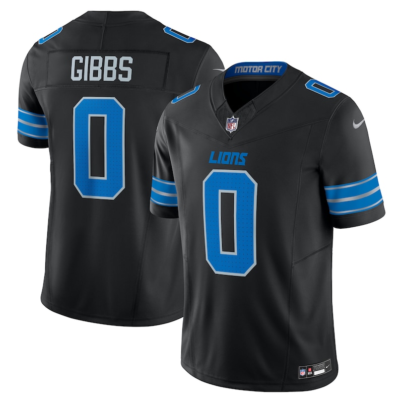 None Jahmyr Gibbs Detroit Lions Football Franchise Game Jersey