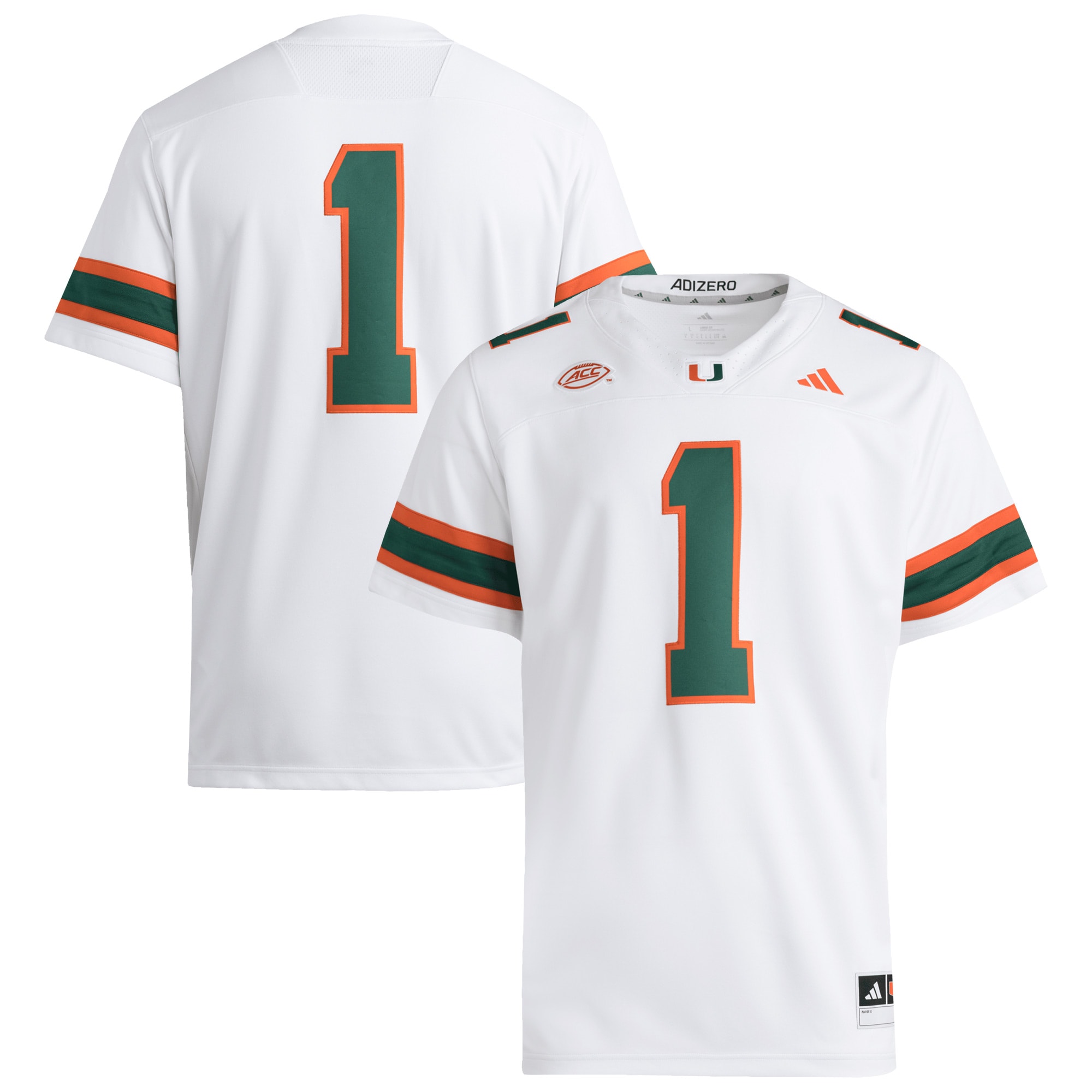 [NJP] Youth Miami Hurricanes Premier Jersey - White