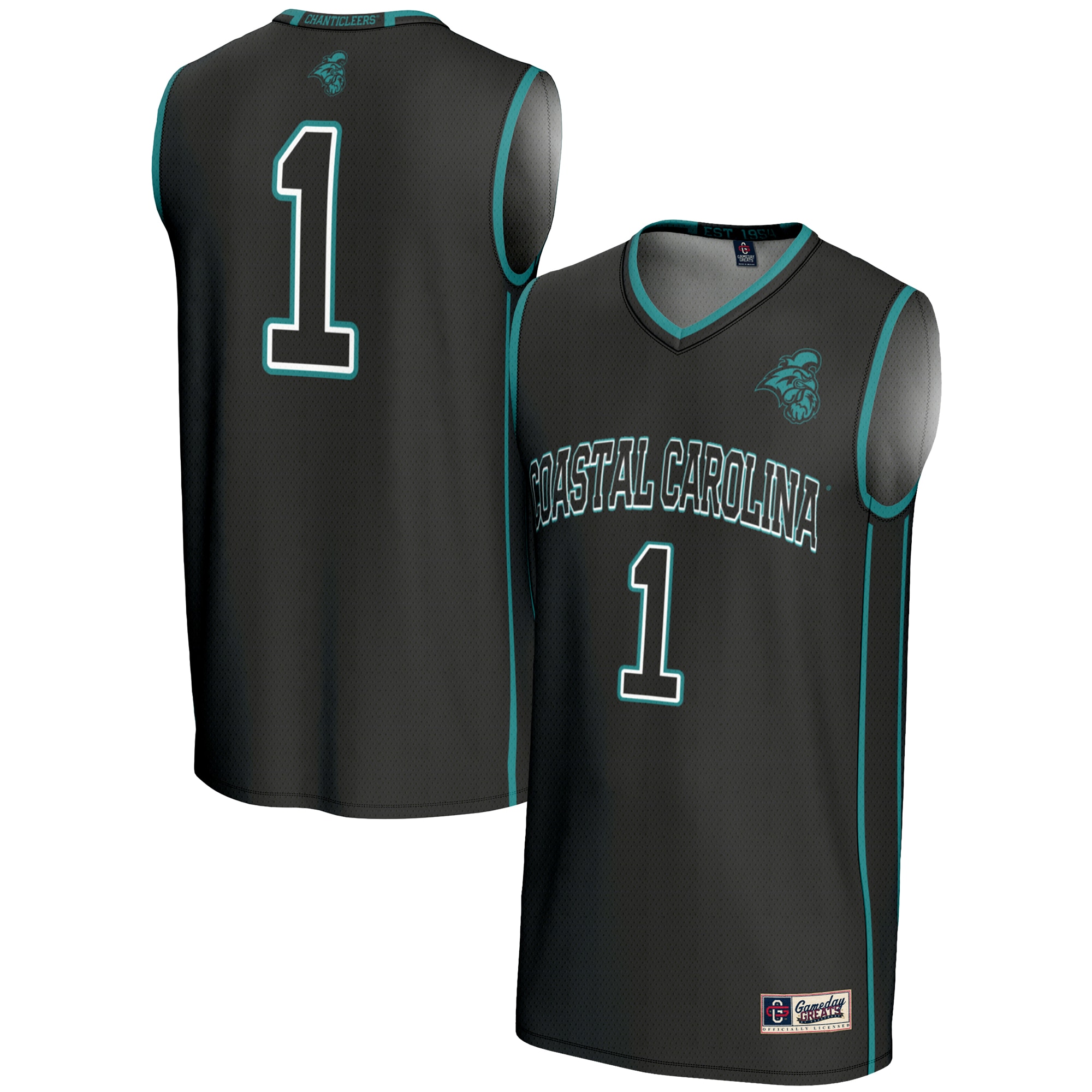 [NJP] Women's Coastal Carolina Chanticleers GameDay Greats Lightweight Basketball Jersey - Black