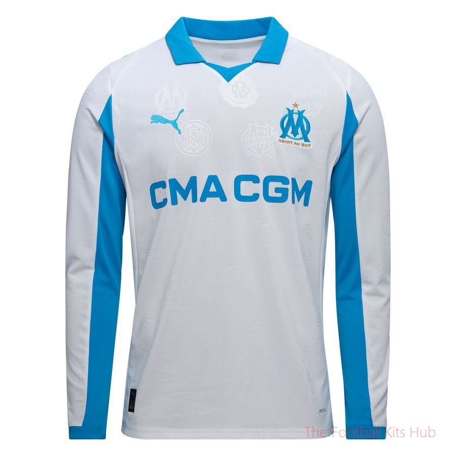 Marseille Home Shirt 2025/26 Long Sleeves