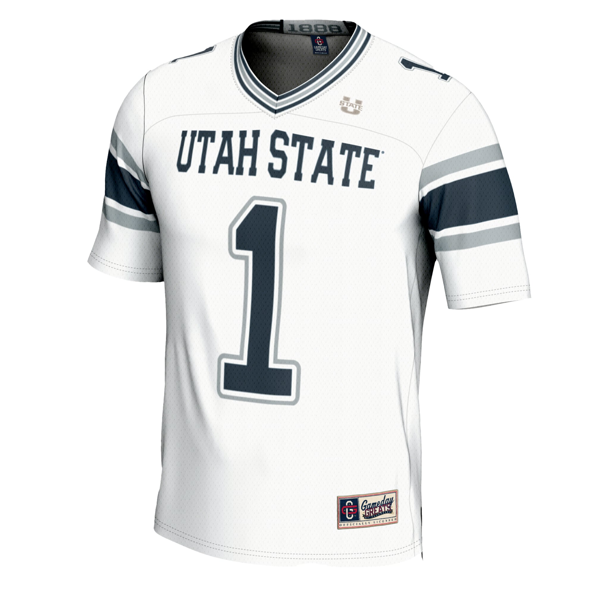 #1 Utah State Aggies GameDay Greats Football Jersey - White