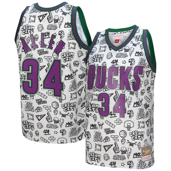 Ray Allen MIL Official Swingman Jersey - Durable - Licensed Product