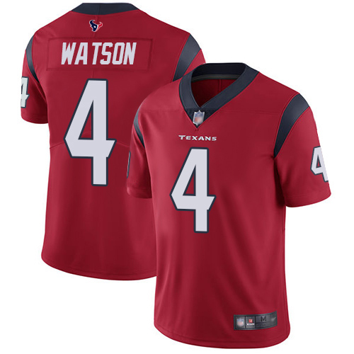 NFL H T Texans #4 Deshaun Watson Limited Red Jersey - Fan Favorite