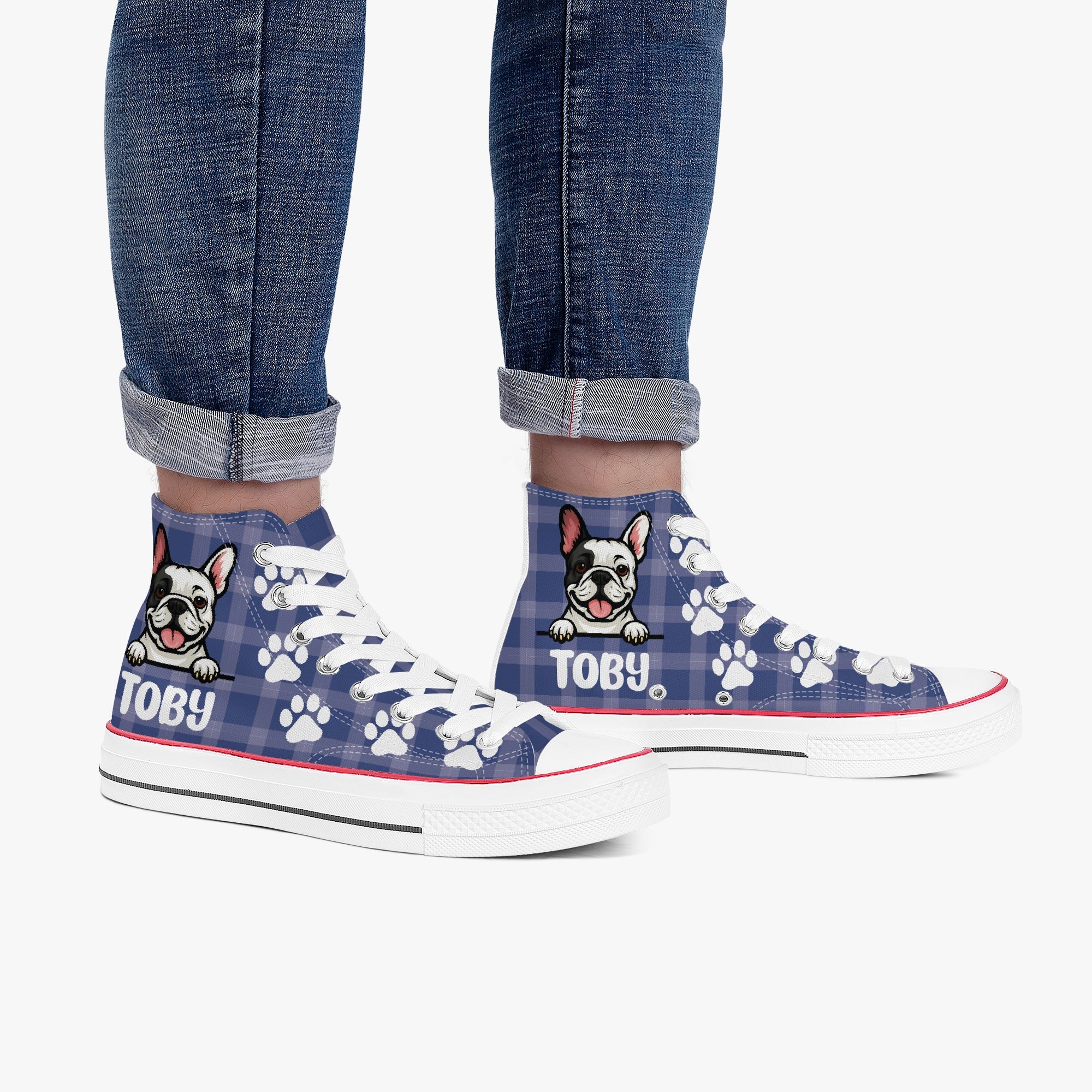 Nina - Personalized High-Top Canvas Shoes
