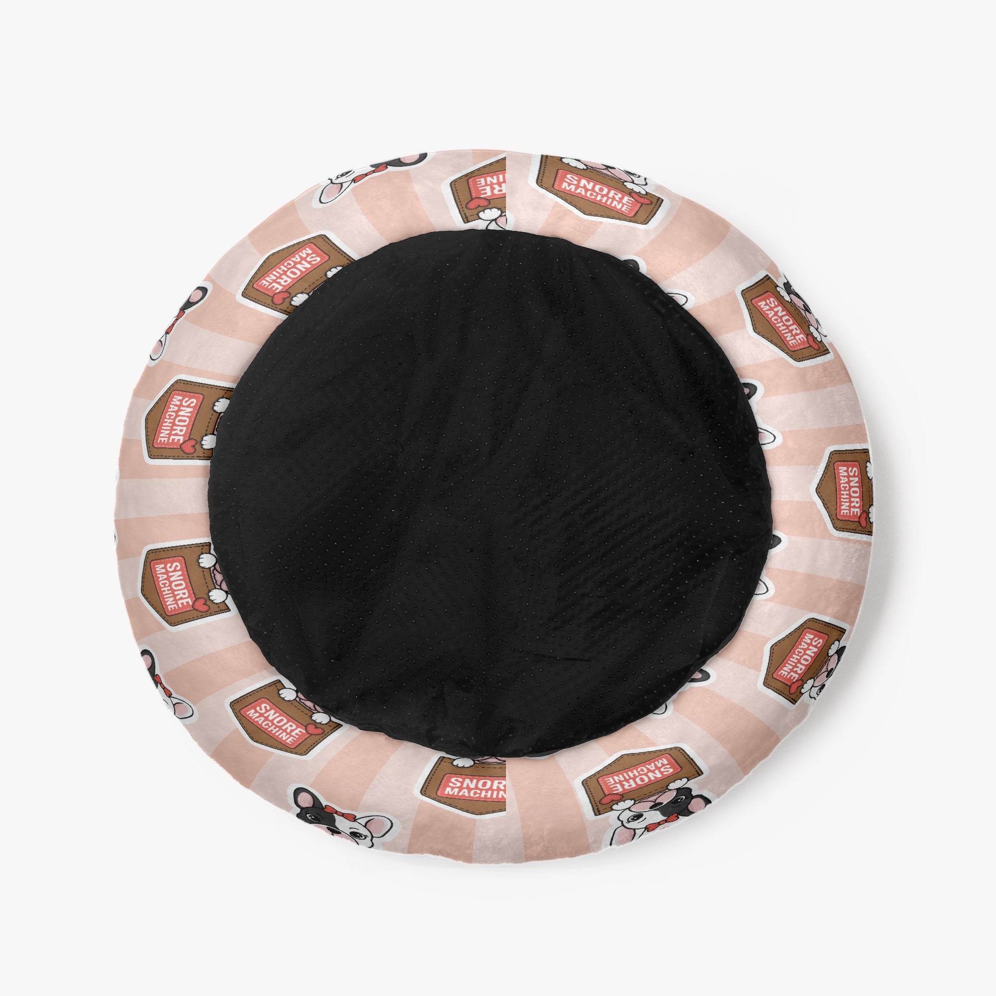 Bacon - Cloud-Comfort Frenchie Bed | Anti-Anxiety French Bulldog Donut Bed