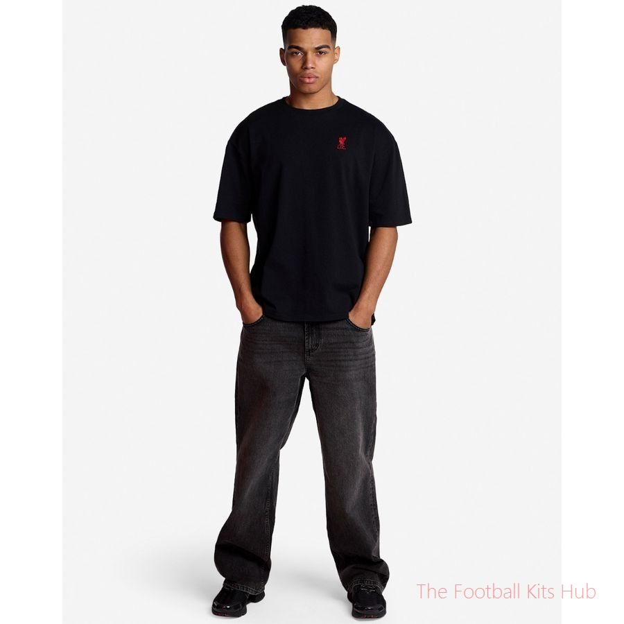 Liverpool Oversized T-Shirt Liverbird - Black