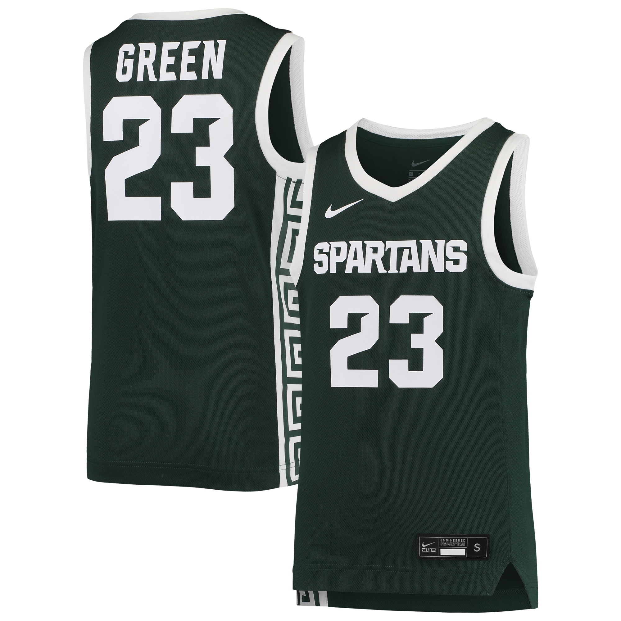 [NJP] Draymond Green Michigan State Spartans Youth Replica Basketball Jersey - Green