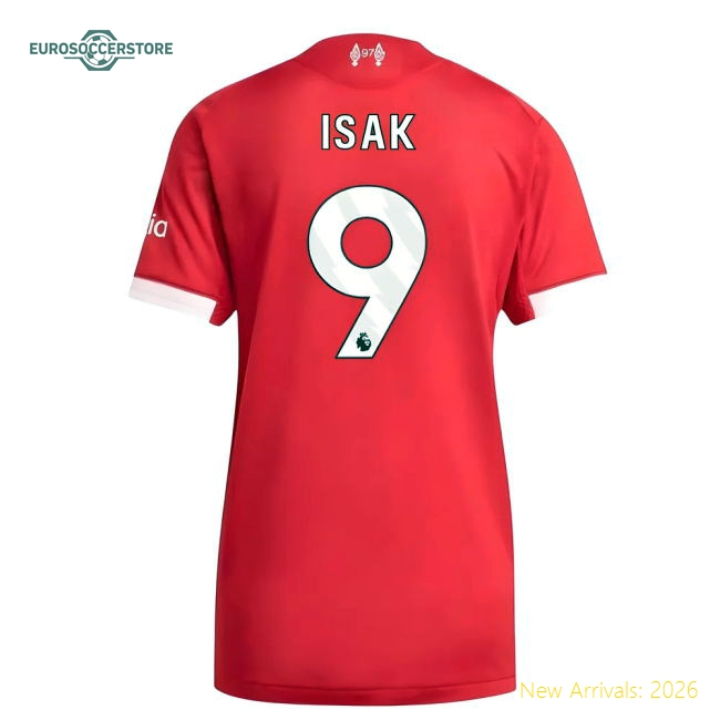 2025-2026 Liverpool Womens Chic Jersey Isak Climacool Flexible