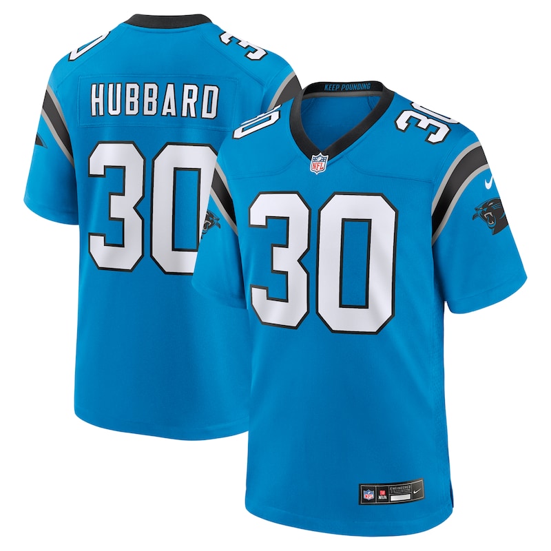 None Chuba Hubbard CAR Panthers Retro Officially Licensed Jersey