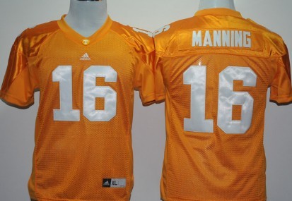 Men's None Orange 2024 away jersey Peyton Manning #16 breathable