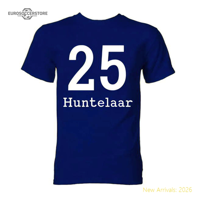 Top-Quality Klaas Jan Huntelaar Schalke Hero T-Shirt (Blue)