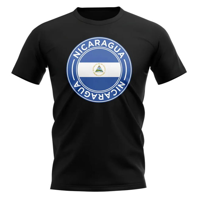High Nicaragua Football Badge T-Shirt (Black) Performance