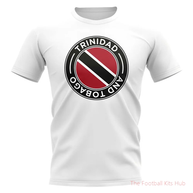 Trinidad and Tobago Football Badge T-Shirt (White)