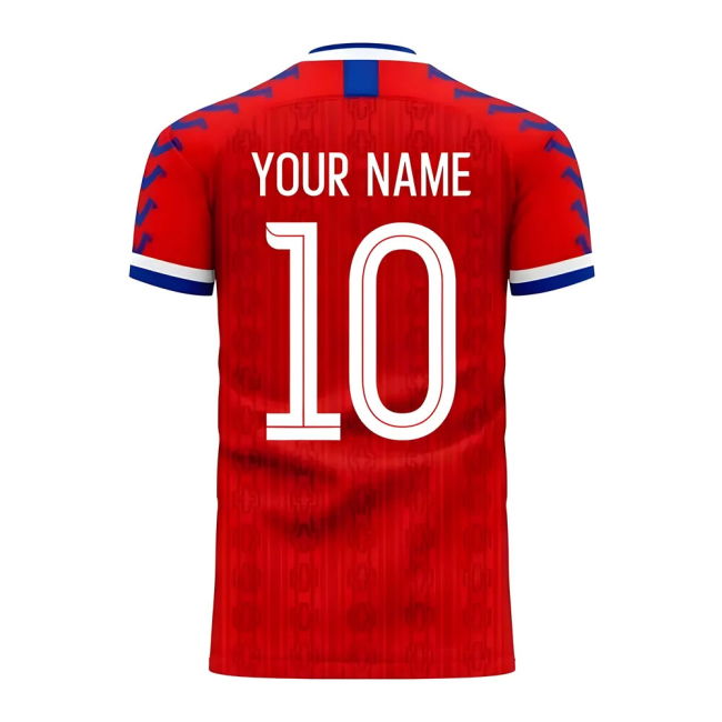 Player Chile 2025-2026 Home Concept Football Kit (Viper) (Your Name)