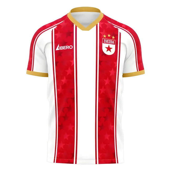 Top Grade 2025-2026 Football Club Home Red Libero With Retro Design
