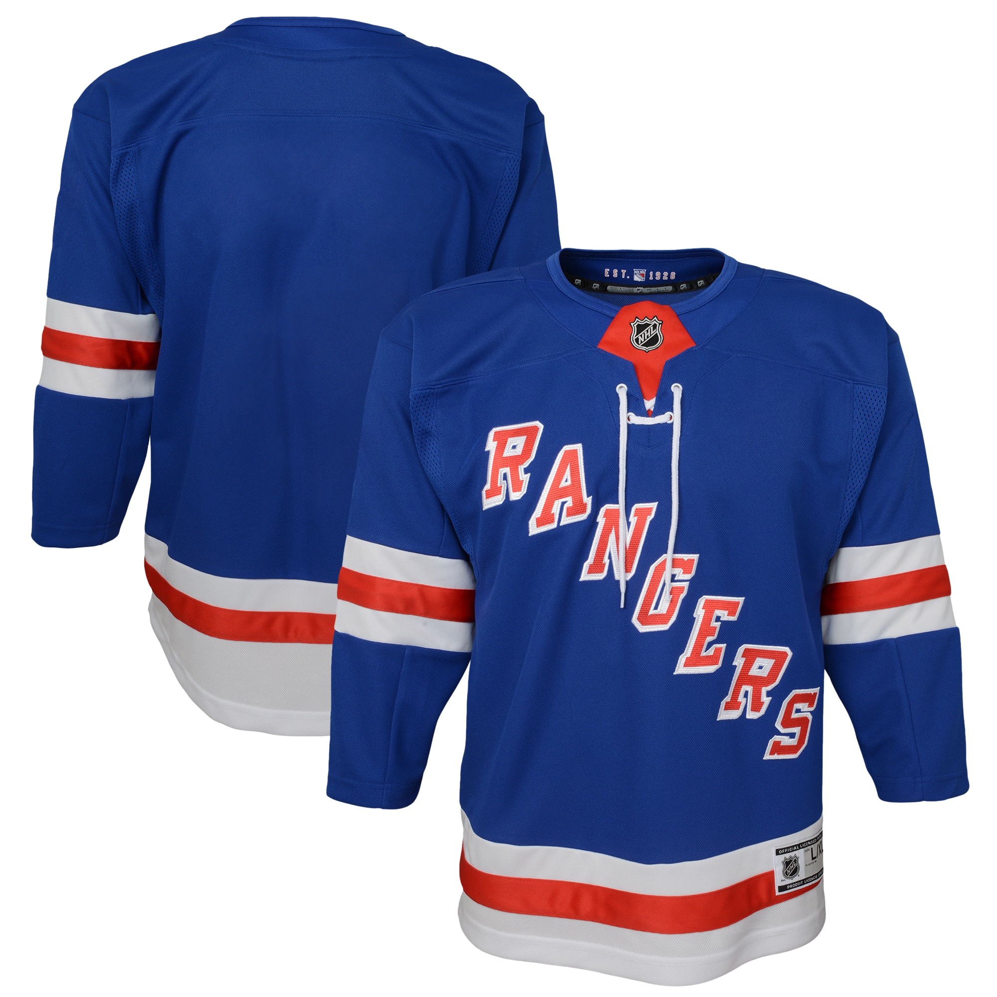 [JED] New York Rangers Youth Home Premier Jersey - Blue