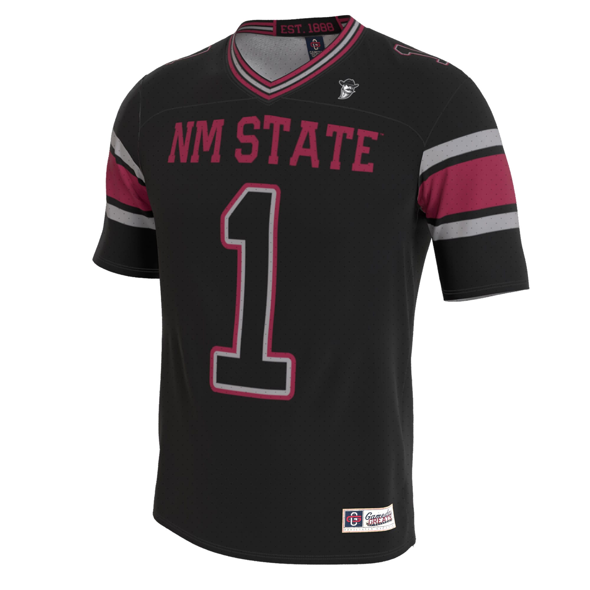 [JED] New Mexico State Aggies GameDay Greats Youth Lightweight Collegiate Football Blackout Fashion Jersey