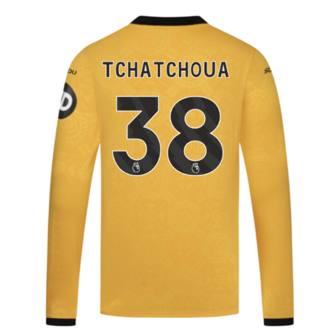 Authentic Licensed Tchatchoua 38 2025 2025-2026 Wolves Long Sleeve ...