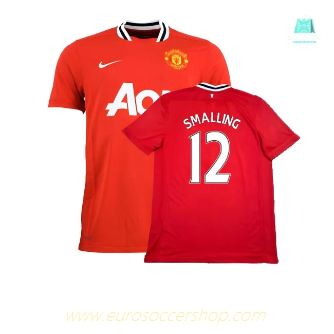 Manchester United 2011-12 Home Shirt ((Excellent) XL) (Smalling 12)