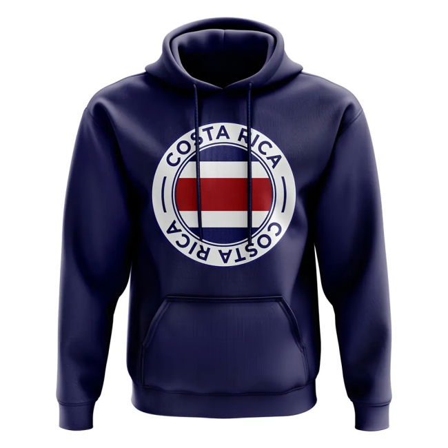 Climate-Control Collector'S-Item Costa Rica Football Badge Hoodie