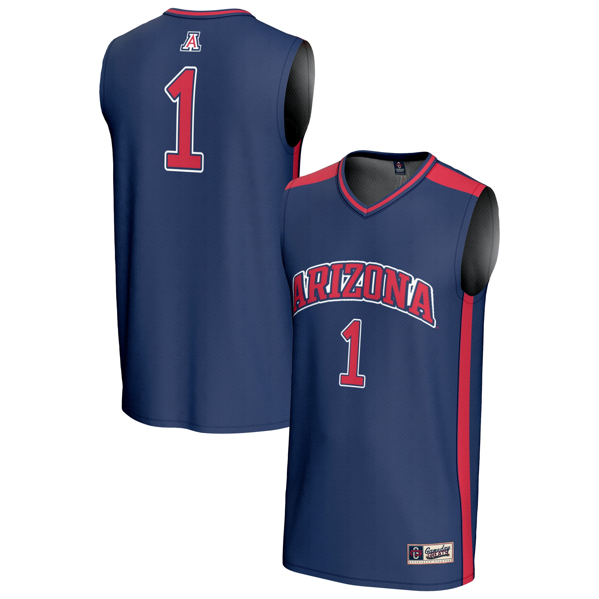 #1 Arizona Wildcats GameDay Greats Youth Lightweight Collegiate Basketball Fashion Jersey - Navy
