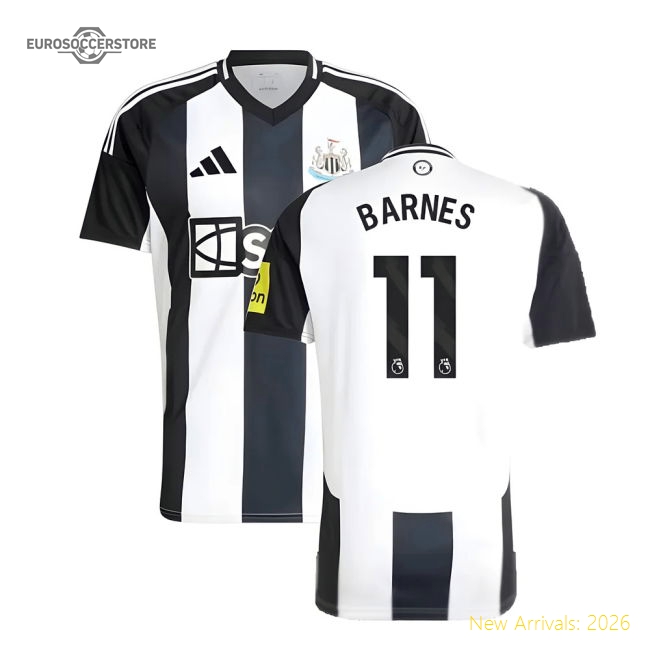 Official Premier League Team Home Barnes Jersey 2024-2025 Windproof