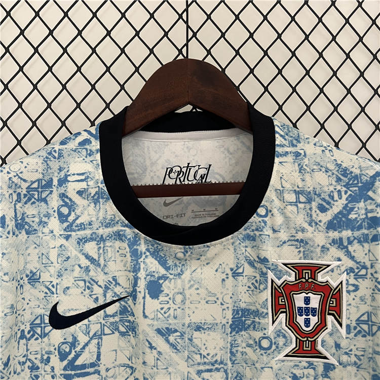 High Performance UEFA Euro 2024 Portugal Away Soccer Jersey Football