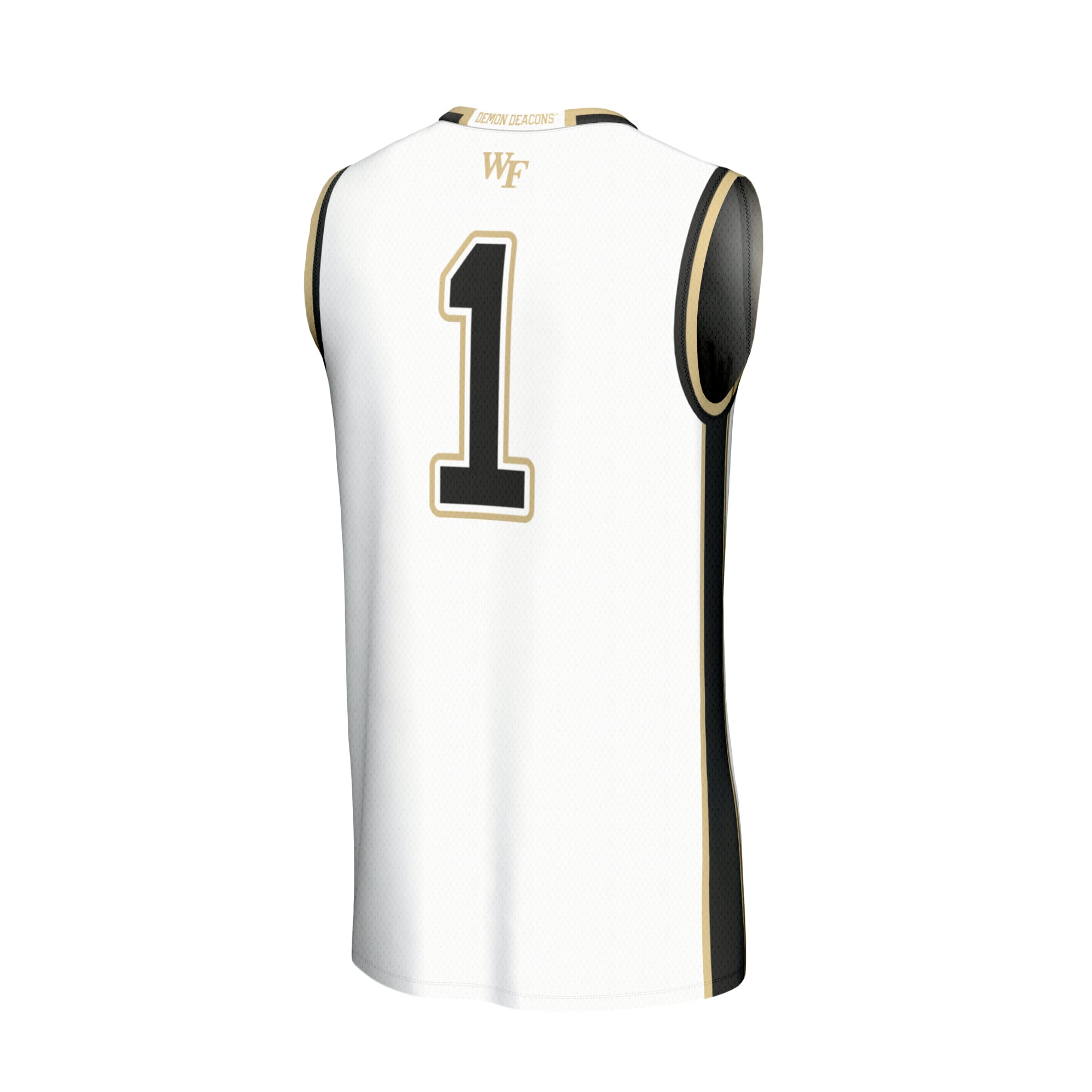 #1 Wake Forest Demon Deacons GameDay Greats Youth Lightweight Basketball Fashion Jersey - White