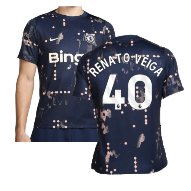 Chelsea Chelsea Academy Pro Pre Match Shirt Obsidian Renato Veiga ...