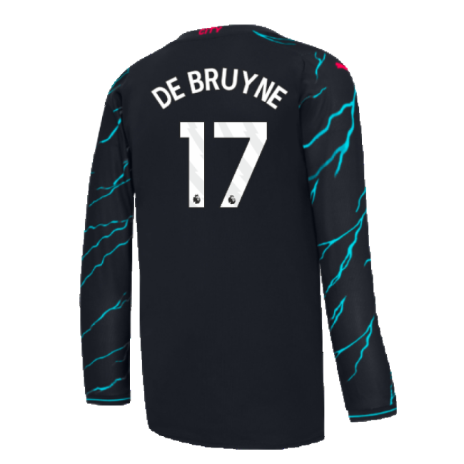 Authentic Football Man City Long Sleeve Third Shirt De Bruyne #17 ...