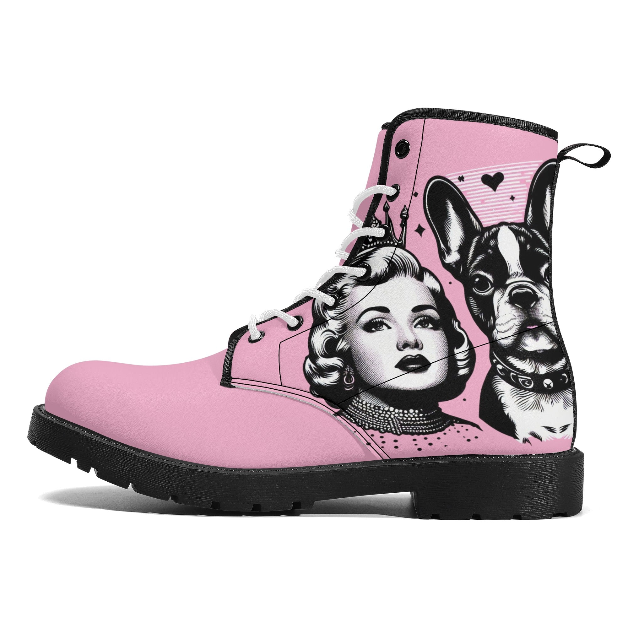 French Bulldog Molly Leather Boots Essential Dog Supply