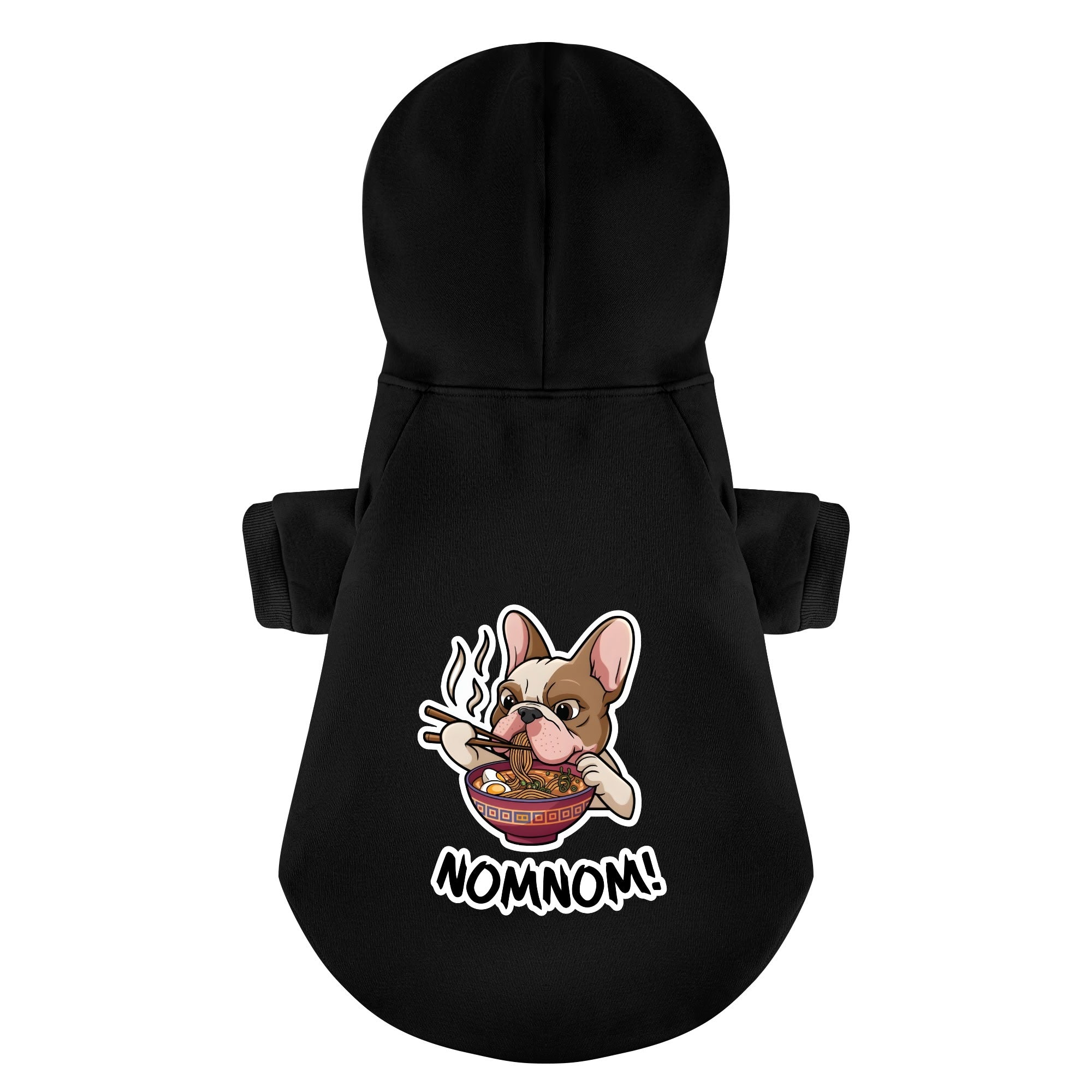 Nomnom! - Stylish Personalized French Bulldog Hoodies With Funny Quotes – Stylish, Cozy, And Premium 100% Cotton Outdoor Style