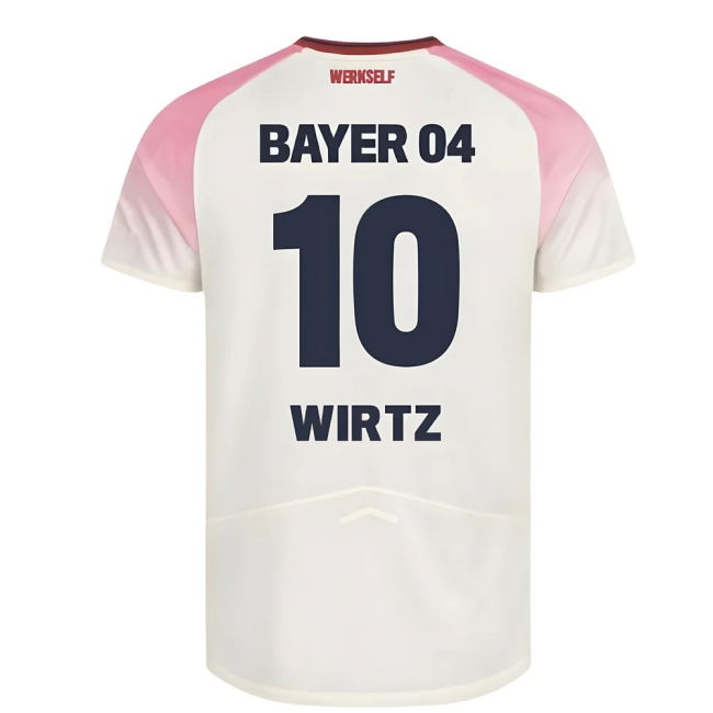 High Performance Football Bayer Leverkusen Away Shirt Kids Wirtz #...