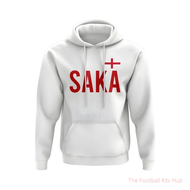 Bukayo Saka England Name Hoody (White)