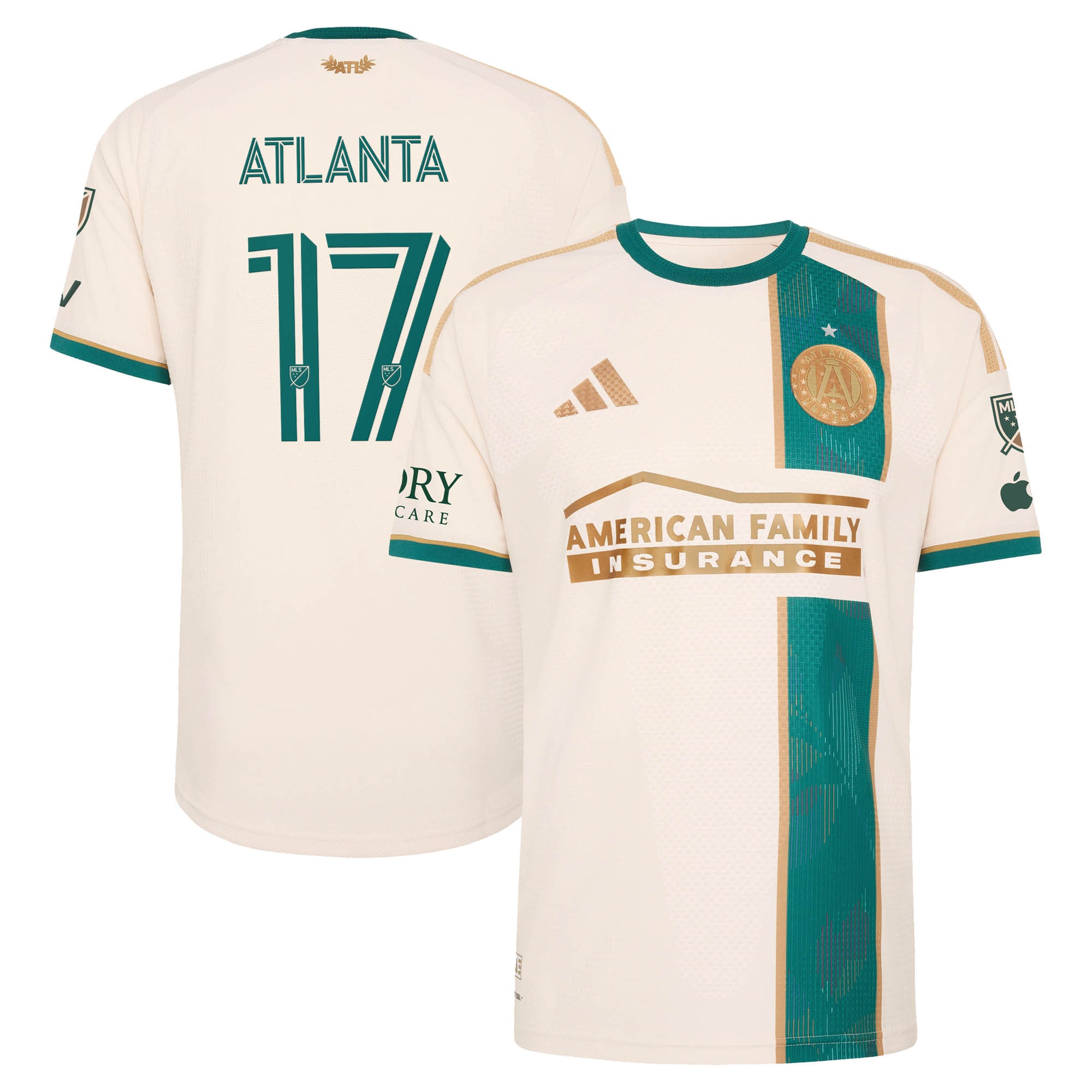 [SJH] Atlanta United FC 2026 Spirit of '96 On-Field Authentic Patch Jersey - Tan