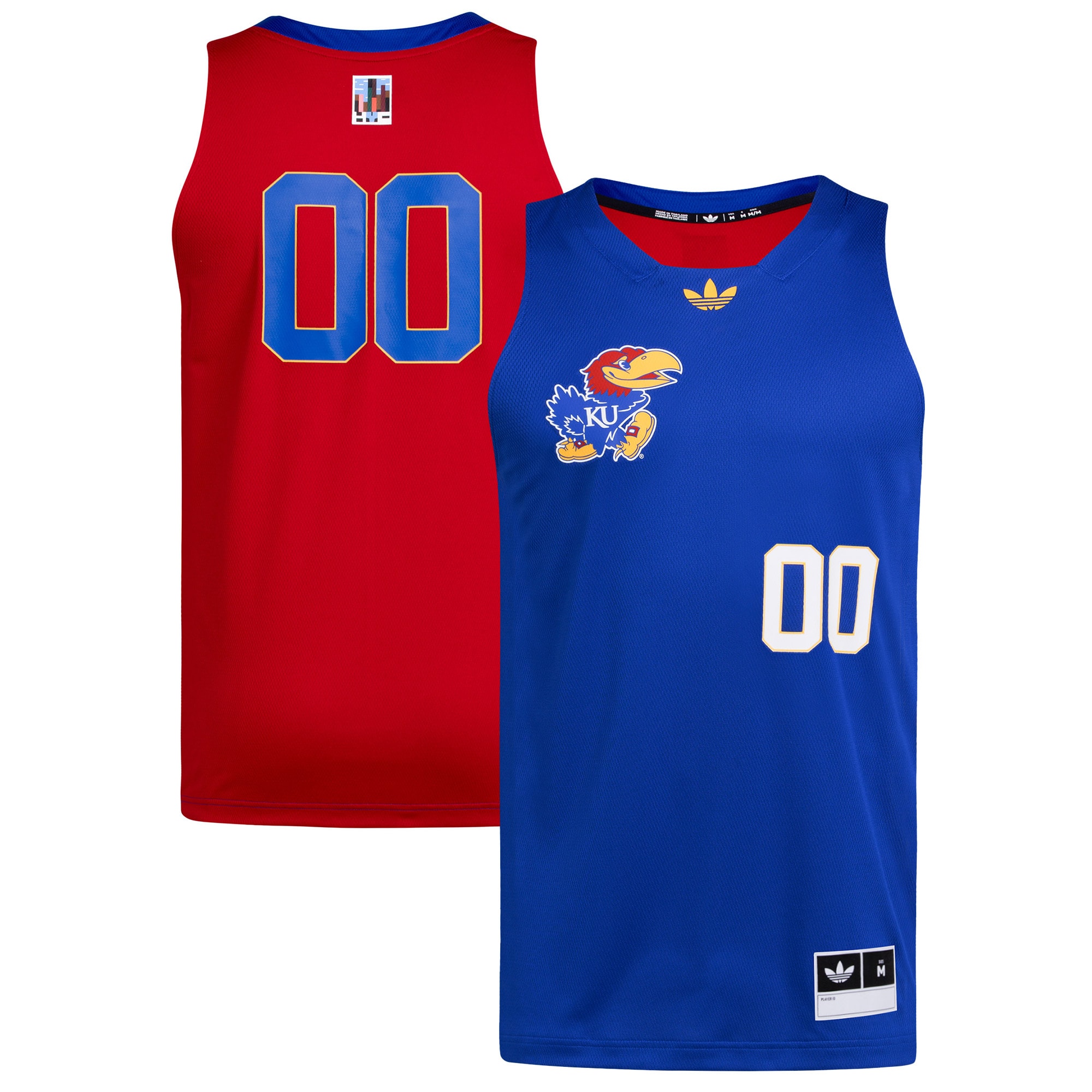 [NJP] Kansas Jayhawks Black History Month Basketball Jersey - Royal/Red