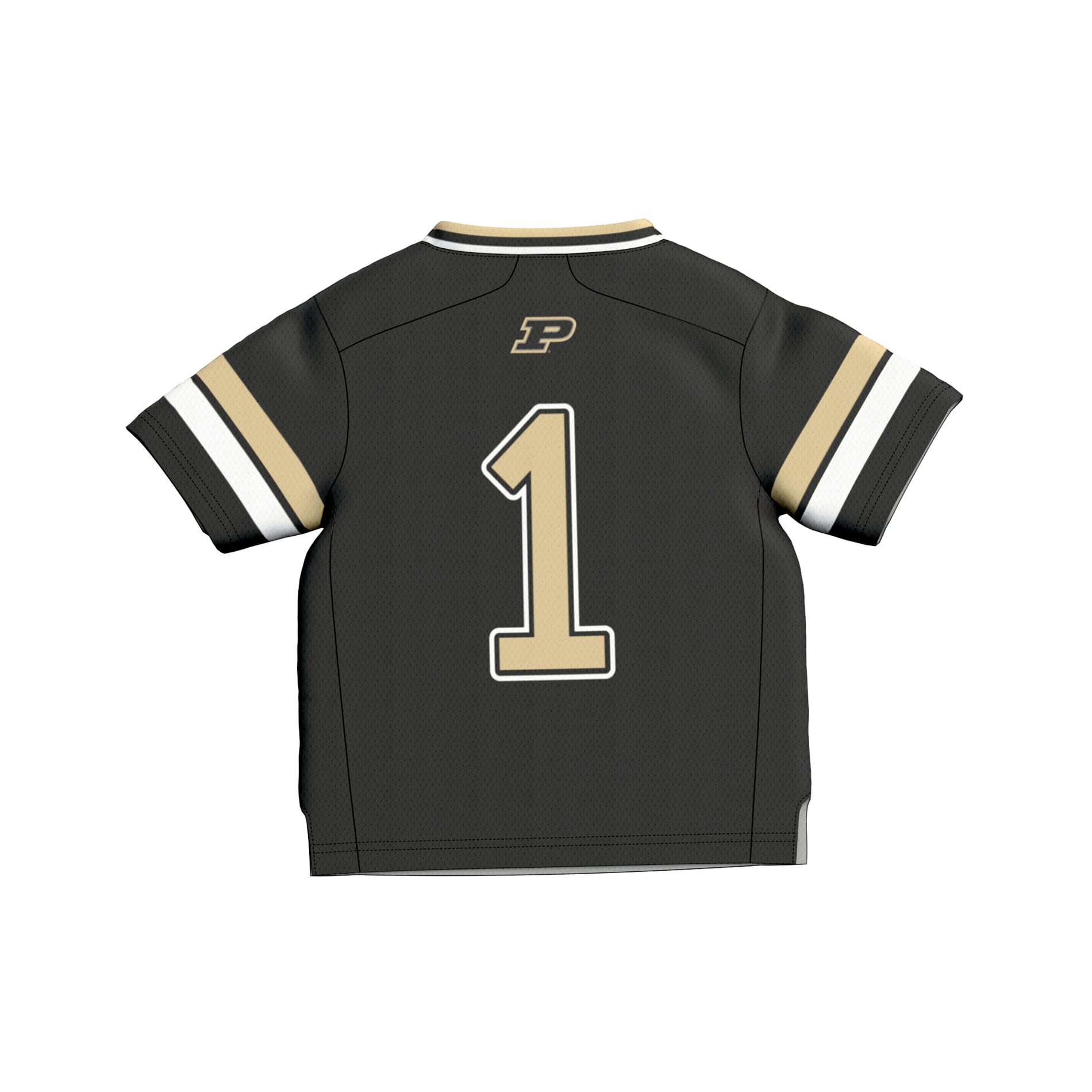 Toddler #1 Black Purdue Boilermakers Football Fashion Jersey