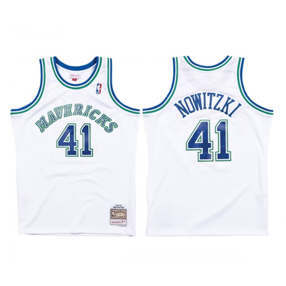 Pro Grade Jersey Dallas Mavericks 41 - White - Fan Favorite