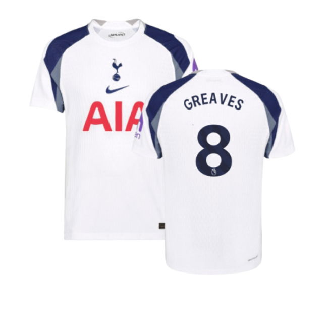 2025-2026 Tottenham Hotspur Authentic Home Shirt (Greaves 8)
