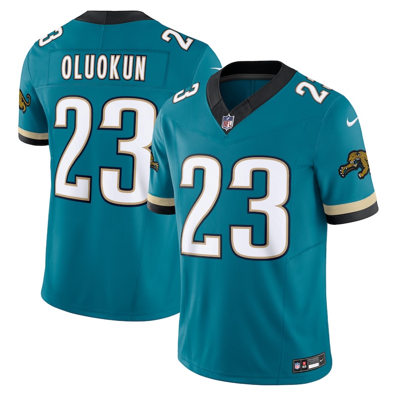 None Foye Oluokun JAX Jaguars Championship Affordable Jersey
